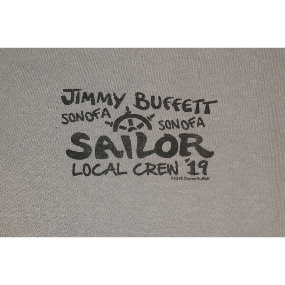 Jimmy Buffett Son Of A Sailor '19 Tour 2019 Local Crew Concert XL T-Shirt - Picture 1 of 9